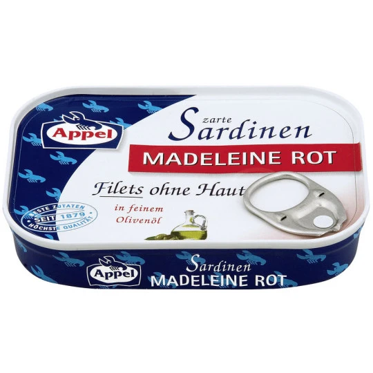 Zarte Sardinen Madeleine Rot 105G 3 Zarte Sardinen Madeleine Rot 105G