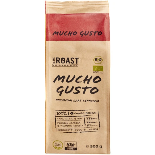 Blank Roast Mucho Gusto Espresso Bohnen 500G 3 Blank Roast Mucho Gusto Espresso Bohnen 500G