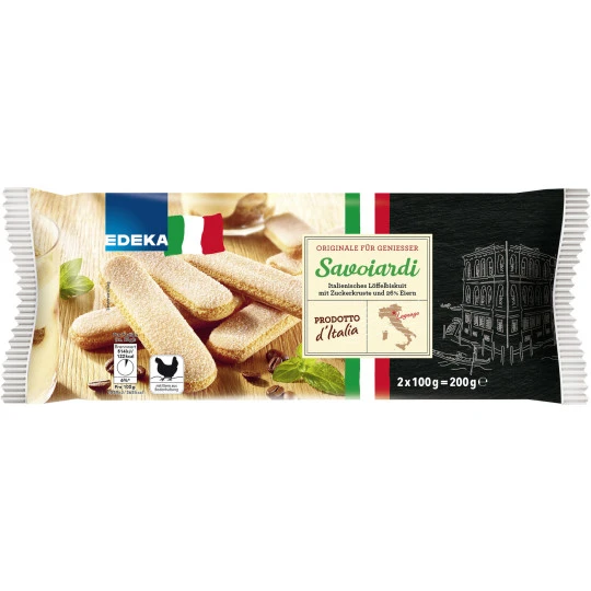 Savoiardi Italienisches Löffelbiskuit 2x 100G 3 Savoiardi Italienisches Löffelbiskuit 2x 100G