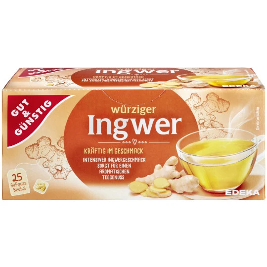 &Günstig Ingwer Tee 25ST 50G 3 &Günstig Ingwer Tee 25ST 50G