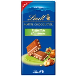 Lindt Maitre Chocolatier Vollmilch Haselnuss 110G
