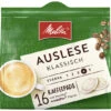 Melitta Auslese Klassisch Kaffeepads 16ST 112G -Snack Discounter melitta auslese klassisch kaffeepads 16st 112g