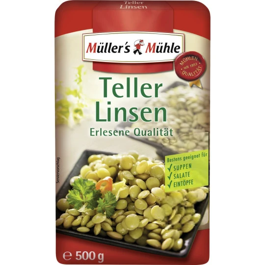 Mühle Teller Linsen 500G 3 Mühle Teller Linsen 500G