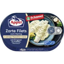 Zarte Heringsfilets In Sahniger Meerrettich-Creme 200G