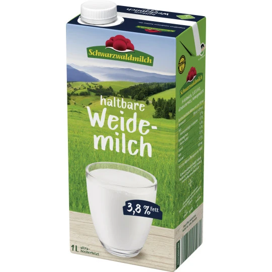 Haltbare Weidemilch 3,8% 1L 3 Haltbare Weidemilch 3,8% 1L
